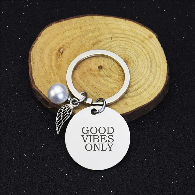 Never Give Up Keychain Stainless Steel Inspirational Positive Quote Message Key Chain Keyring For Men Women Friend Sister as show 5