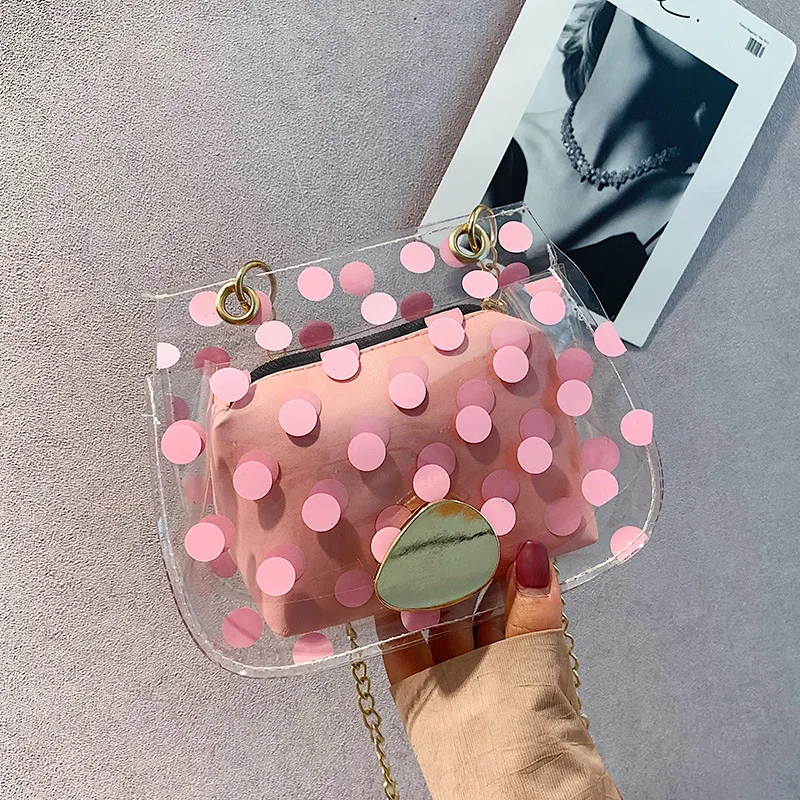 

Online Celebrity Popular Versatile INS Western Style Transparent Bag WOMEN'S Bag New Style 2020 Summer Hipster Jelly Shoulder Ba