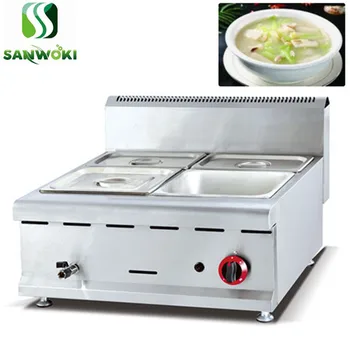 

Commercial Food Warmer Machine counter top gas bain marie Thermal Soup Pool Warmer Soup heating Stove food Insulation Machine