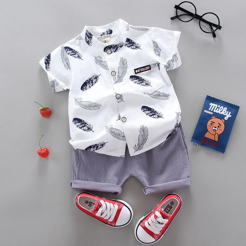 pajamas for birthday girl Fashion Baby Boy's Suit Summer Casual Clothes Set Top Shorts 2PCS Baby Clothing Set for Boys Infant Suits Kids Clothes winter baby suit