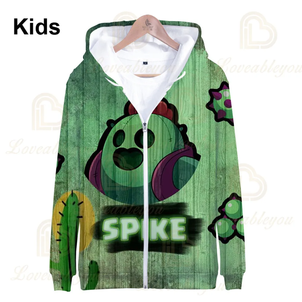 Camiseta de manga larga de Brawlers Bull and Star para niños, ropa de León para niños, sudaderas con capucha 3d de juego, sudadera Harajuku para niños y niñas
