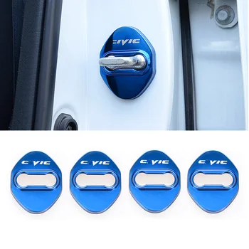 

Stainless steel for Honda CIVIC 2016 2017 2018 2019 Car Accessories door lock buckle protector cover trim stickercar styling