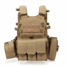 Gilet de chasse tactique militaire, porte plaque, chargeur de munitions, équipement Airsoft Paintball, équipement tactique de chasse