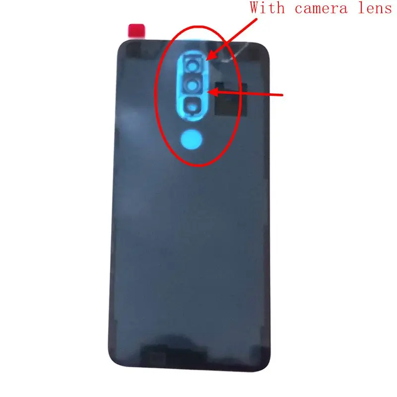 Для Nokia 5,1 plus TA-1102 TA-1105 TA-1108 TA-1109 крышка батареи задняя Задняя Дверь Корпус для задней рамы стекло с объективом камеры