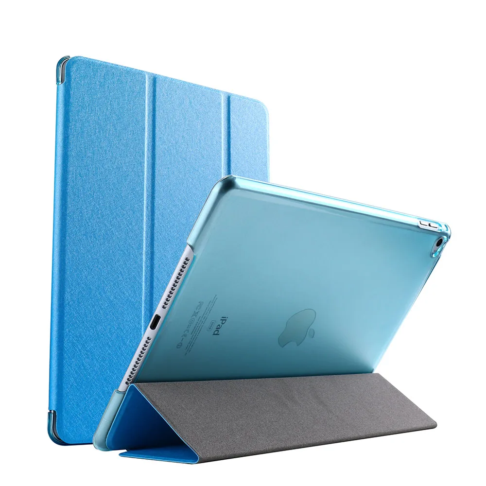 Skyblue Жесткий чехол для планшета для Apple iPad9.7 чехол из искусственной кожи Подставка смарт-чехол для iPad9.7 Корпус задняя крышка Coque - Цвет: Skyblue