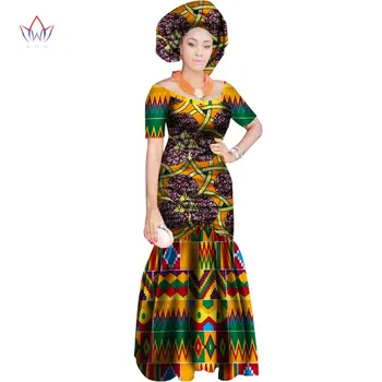 

Summer Plus Size O-neck Dresses Women Traditional African Fashion Clothing Dashiki Slim Cut Sexy Cotton Long Dress 7xl WY1731