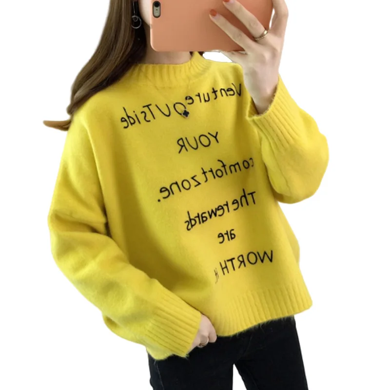 2019 New Autumn Women Sweater Winter Knitted Pullovers Turtleneck Long Sleeve Female Tricot Jersey Jumper Pull Tops Femme P54 | Женская