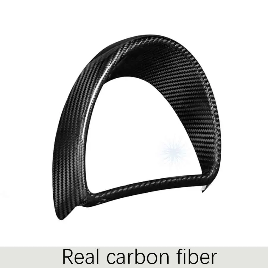 Real Carbon fiber Для смарт-453 fortwo инструмент украшения Рамка Скорость счетчик топлива mater frame модификация автомобиля Средства для укладки волос - Название цвета: Real Carbon fiber