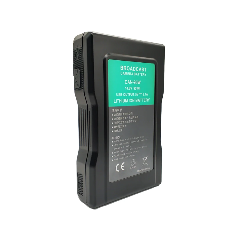 

Best V Lock Batteries 95W with High Capacity Battery Cell Inside Easily Recharge V-Mount Battery for Youtube Film Making