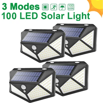

3 Modes LED Solar Light Outdoor Solar Lamp PIR Motion Sensor Wall Light Waterproof Solar Powered Sunlight for Garden Decoration