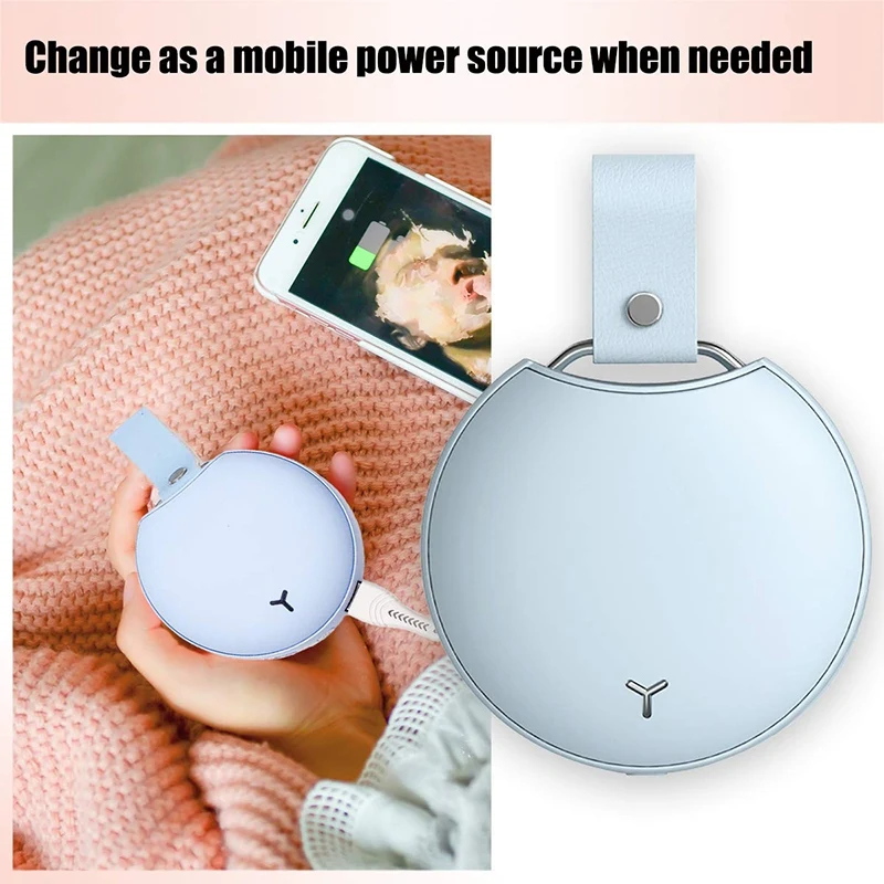 

Rechargeable Hand Warmer Electric Hand Warmer 5000MAh USB Power Bank Warmer Heater Pocket Warmer Portable USB Double-Sided Heati