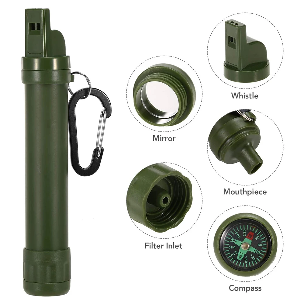 Outdoor Water Purifier Camping Hiking Emergency Life Survival Portable