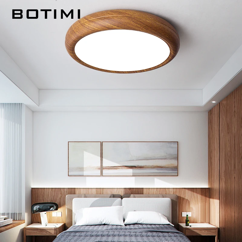 BOTIMI новый китайский светодиодный светильник для спальни круглый потолочный
