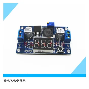 

DC-DC boost module digital voltmeter display LM2577 digital display boost circuit board 3A output red and blue