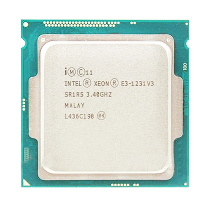 Intel Xeon 3.4 Ghz Quad-core Lga 1150 Processador Cpu 1231v3 E3-1231 Núcleo 8 m 80 w e3 1231 v3