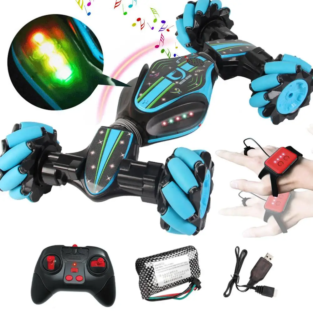 

RC Car Watch Gesture Sensing Remote Control Stunt Cars One-click Deformation Climbing Ooff-road Vehicle Electric Model Toys Gift