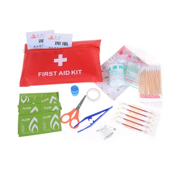 

1Set Safety Red Medical Small First Aid Kit Travel Sports Home Office Car Emergency Kit 20*14cm