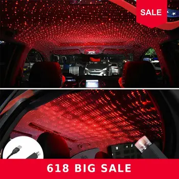 

NEW Car Roof Star Light Interior Mini LED Starry Laser Projector Atmosphere Galaxy Auto Decoration Night Ambient Lamp Light Y6B9