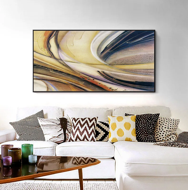Home Decoration Modern Abstract Art Oil Painting Posters and Prints Wall Art Canvas Painting Pictures for Living Room No Frame