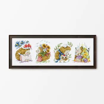

14/16/18/22/25ct G154 Cross Stitch Kits Craft Packages Cotton Fabric Floss Counted Needlework Embroidery Cross-Stitching