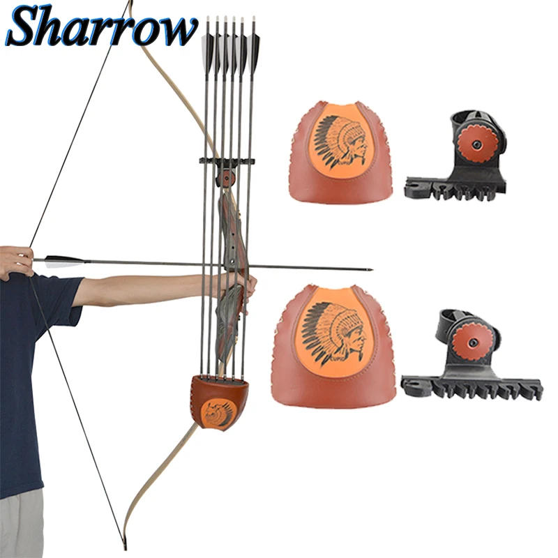 

Archery Arrow Quiver 6-Arrows Deadlock Lite Arrow Quiver Rest No arrows Shooting Recurve Bow Hunting Portable Bow Accessories