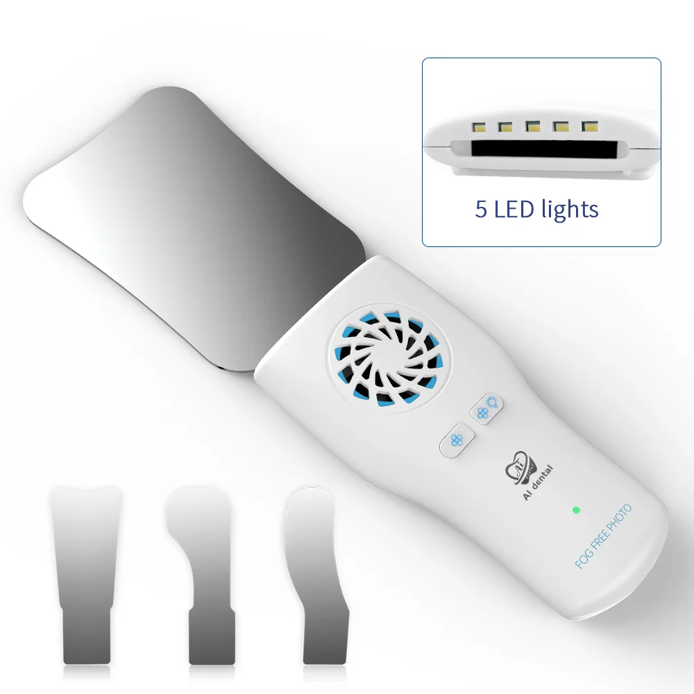 

Oral dental image LED observation mist removal device refractor mirror anti-fog free photo orthodontic tools for hospital clinic