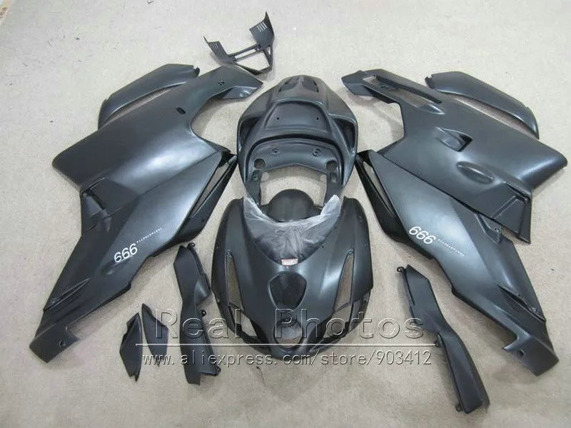 Подходит для Ducati обтекатель 749 999 2003 2004 матовый черный мотоцикл Обтекатели набор 749s 999s 03 04 SL42