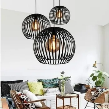 

European Simple Creative Lamps Vintage Industrial Style Iron Pendant Lights for Restaurant Bar Cafes Living Room MJ829