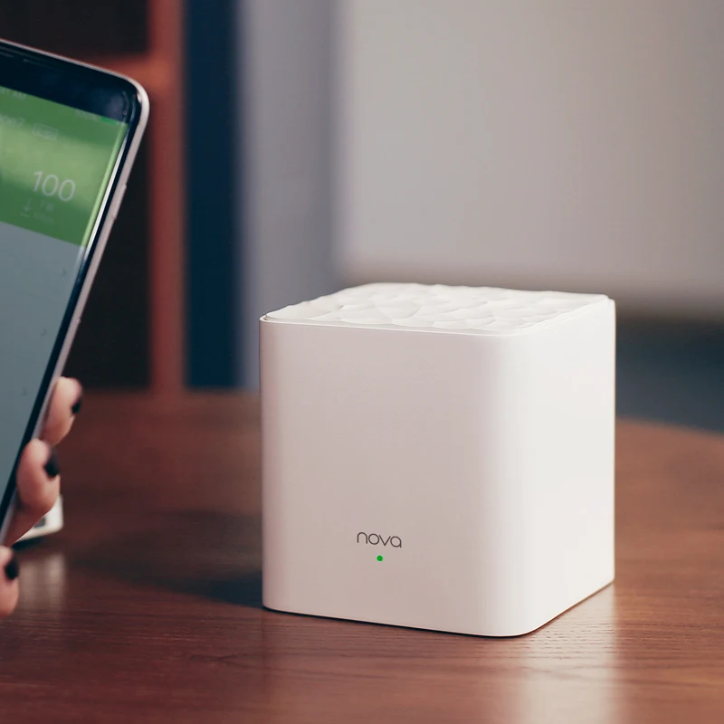 Tenda Nova MW3 полностью Домашняя сеть WiFi гигабитная система с AC1200 2,4G/5,0 GHz WiFi беспроводной маршрутизатор и повторитель, приложение дистанционное управление
