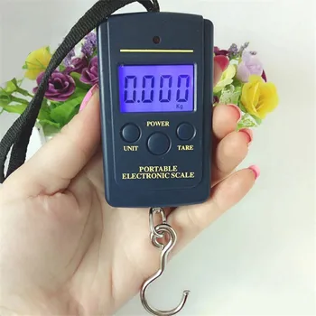 

LCD Mini Electronic Scale Digital Scales Hanging Scale Luggage Weight Balance Steelyard 0.01kg - 40kg