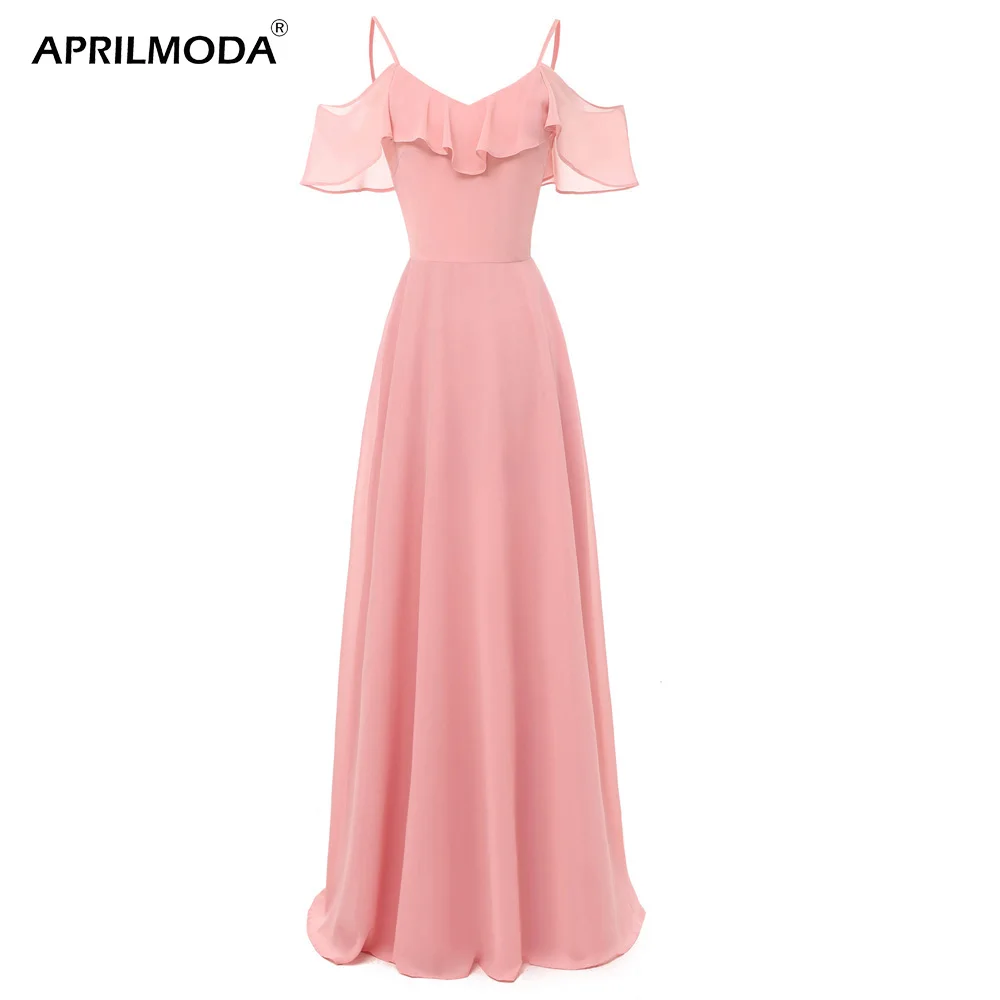 Женское платье на бретельках Vestido de festa темно красное розовое синее
