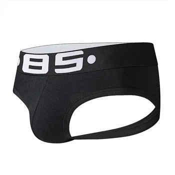 

Fashion Men's Briefs Cotton U Convex Soft Breathable Stretch Solid Color Low Waist Buttocks Briefs 2019: