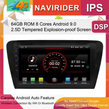 

Car Multimedia Player 10.2inch IPS Screen Monitor GPS tape recorder Bluetooth Android 9.0 For SKODA SUPERB Octavia 2015 Audio
