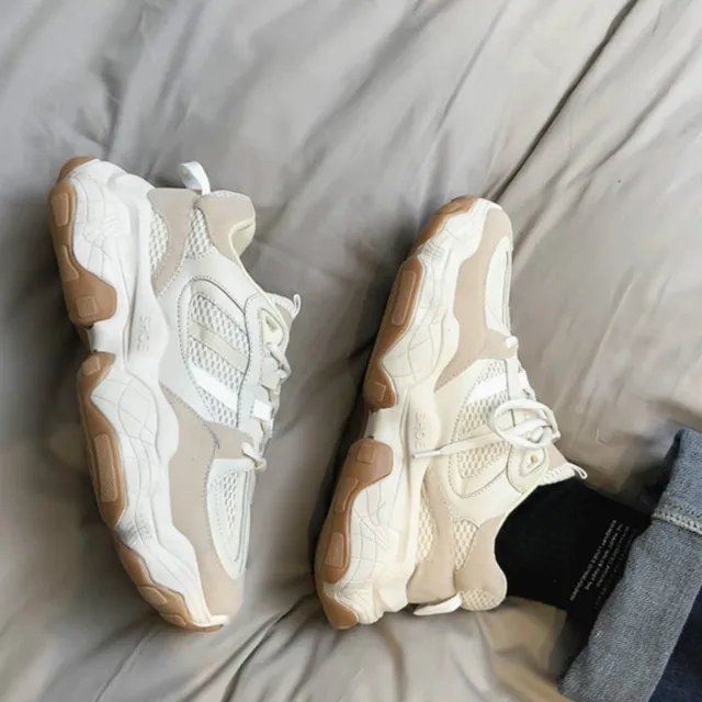 US $20.90 QWEDF New Fashion Thick Sole Platform Sneakers Men Vulcanize Shoes Man Mixed Color Chunky Shoes Men