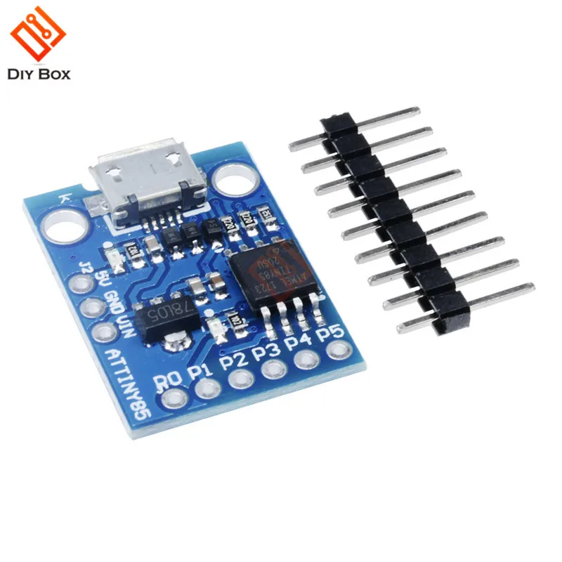 1 шт. синий черный ATtiny85 Digispark Kickstarter Micro USB макетная плата модуль IIC IEC USB низкая мощность микроконтроллер