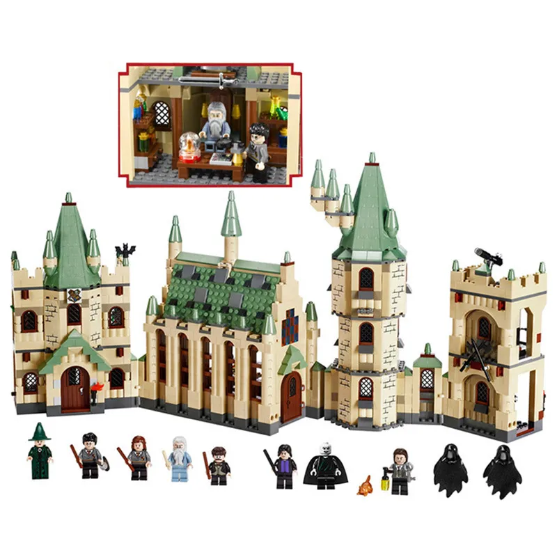 

16030 1340pcs Hog-warts City Assembling Model Building Blocks Kit Toys Education Gifts