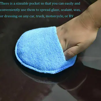 

Soft Microfiber For Applying Car Wax Applicator Pad Auto wax Sponge Universal