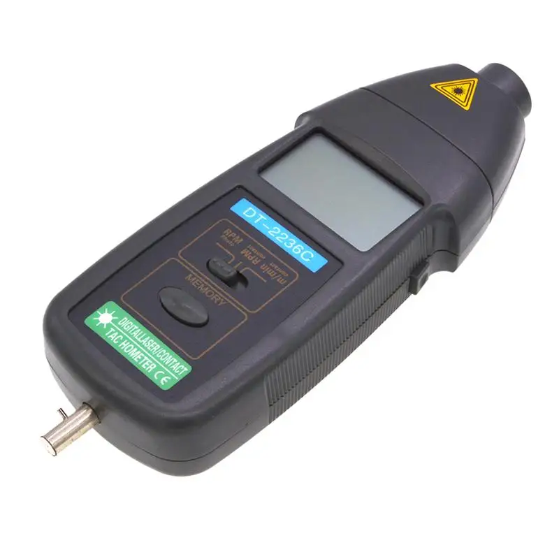 

WINOMO Anemometer Photoelectric Contect Dual-Purpose Tachometer Handheld LCD Digital Tach Meter Tester DT2236C Measuring Tool