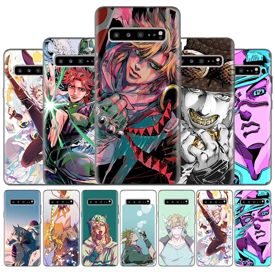 

Silicone Case For Samsung Galaxy S10 S10e 5G S9 S8 S7 Edge M40 M30 M20 M10 J8 J6 J4 Plus 2018 Cover Gyro Zeppeli Jojo Steel Ball