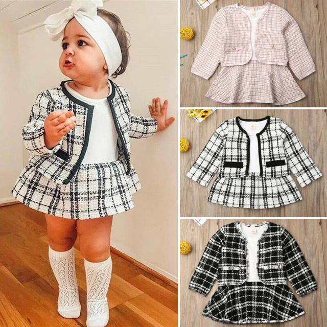 Vestidos De Niña De 1 A 5 Años, Moda De Verano, Vestido A Cuadros