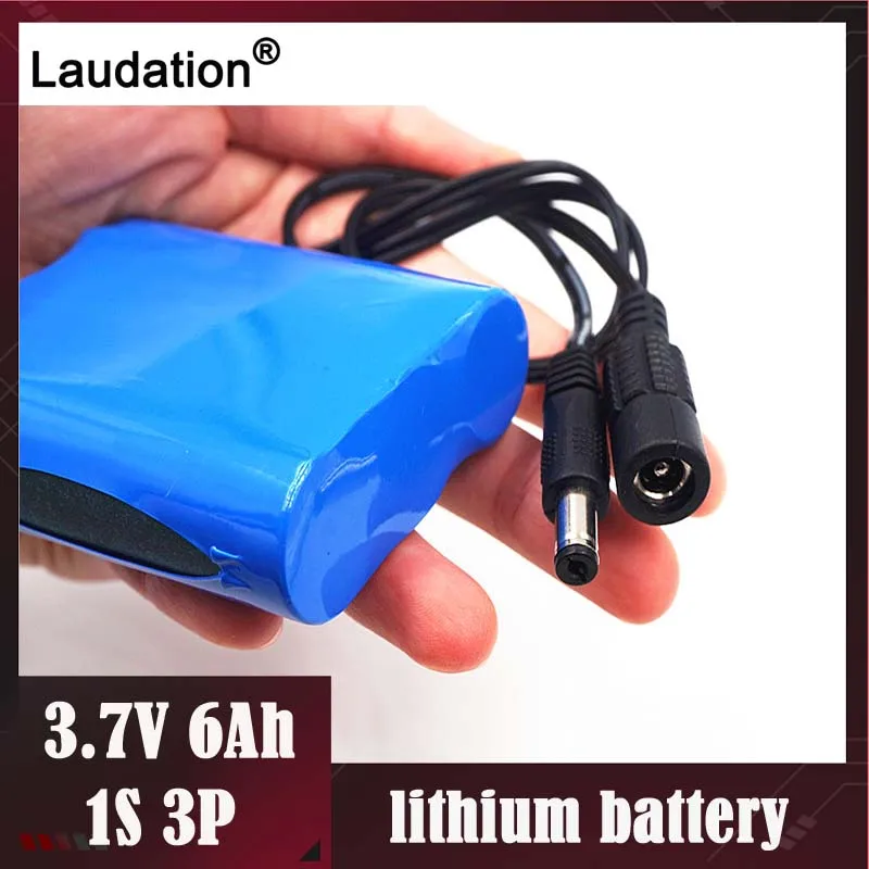 3,7 V Аккумулятор 6000mAh 18650 аккумулятор 6Ah аккумуляторные батареи для CCTV/громкоговорителей/роботов/ламп
