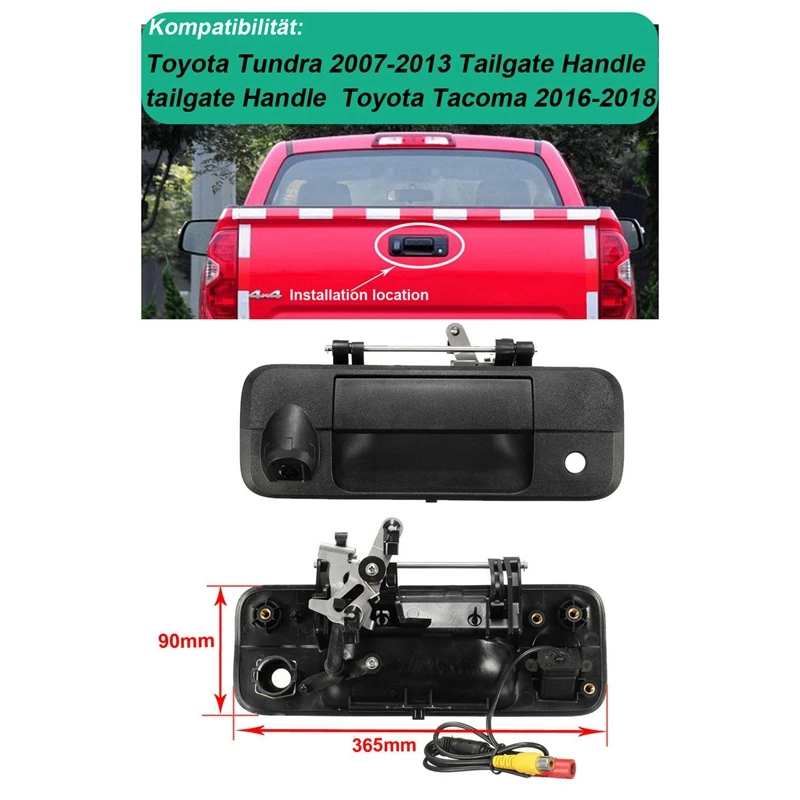 Задняя Задняя ручка с камерой заднего вида камера заднего вида для Toyota-Tundra 2007-2013