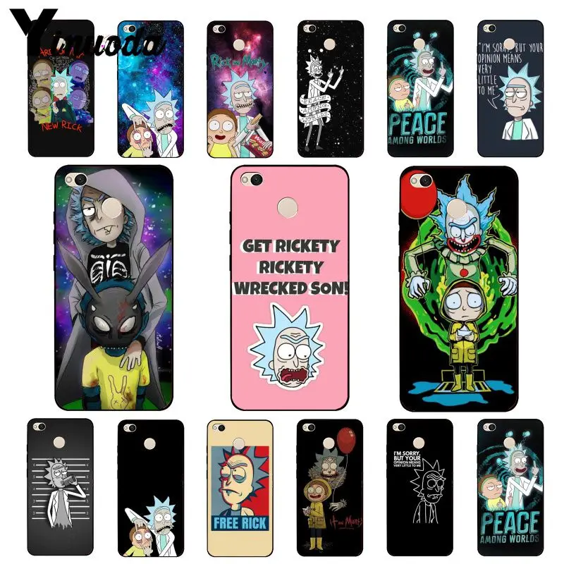 

Yinuoda Rick And Morty Funny Cartoon Comic Meme Phone Case for Xiaomi mi5 6 A1 A2 Lite Mi9 9SE mi8lite F1 Mix2 2S Max2 3