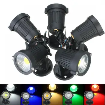 

AC 85-265V 7W IP65 LED Flood Light With Base For Outdoor Landscape Garden Path