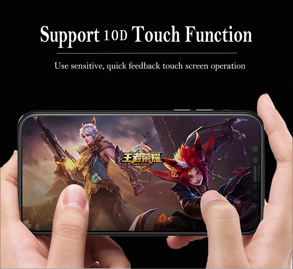 H&lOO 9H 4D Anti-Explosion Screen Protector Tempered Glass For iPhone X 5.8 inch 8 8 plus Premium Protective Toughened Film (8)