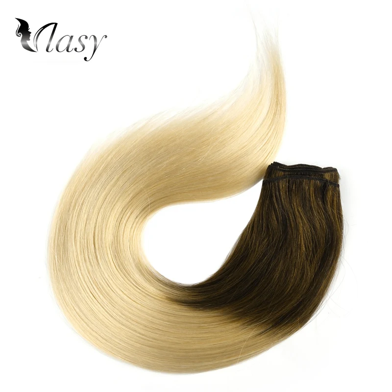 Vlay 22 ''пряди человеческих волос новейший Balayage Color Toffee & Cream Remy Hair Weft двойные