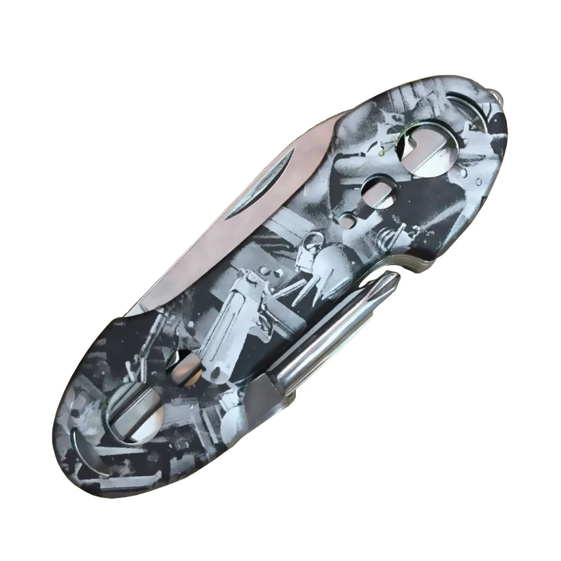 Multi-Functional Swiss 91mm Folding Knife Stainless Steel Multi Tool Army Knives Pocket Hunting Outdoor Camping Survival Knife