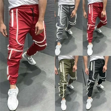 Мягкие мужские штаны для походов в стиле хип-хоп, светоотражающие свободные спортивные штаны, водонепроницаемые брюки, мужские теплые штаны с подкладкой, длинные штаны для бега