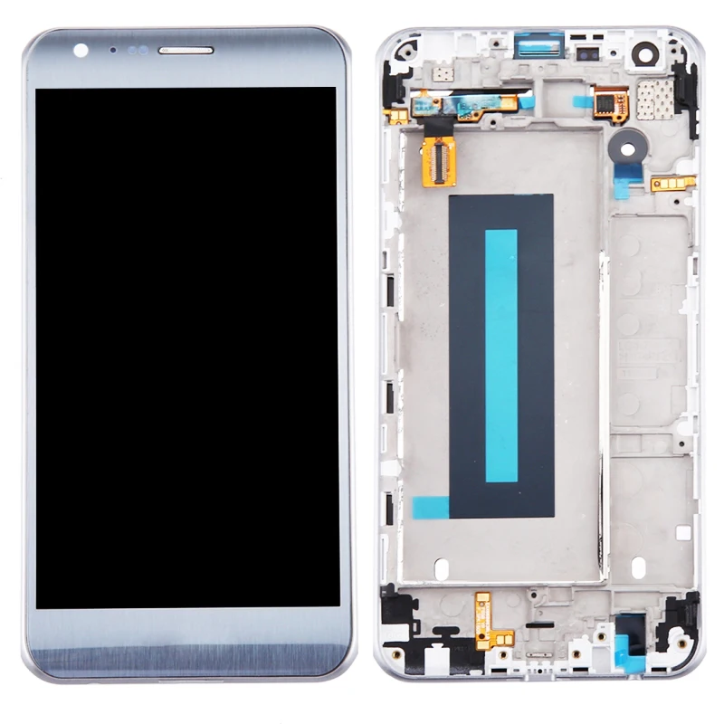 

Perfect quality For LG K580 X CAM 5.2'' Touch Screen Glass Digitizer Full Assembly Replacement Gold Silver With Frame