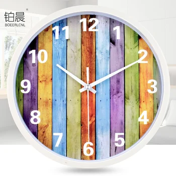 

Fashion Wall Clock Bedroom Cartoon Clock Circle Creative Wall Clock Simple Modern Living Room Mute Quartz Clock BB50WC
